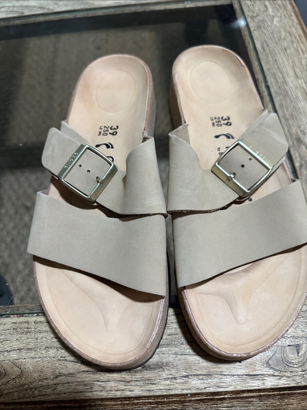 Birkenstock Papillio Double-Band Slide Sandals with Buckle New